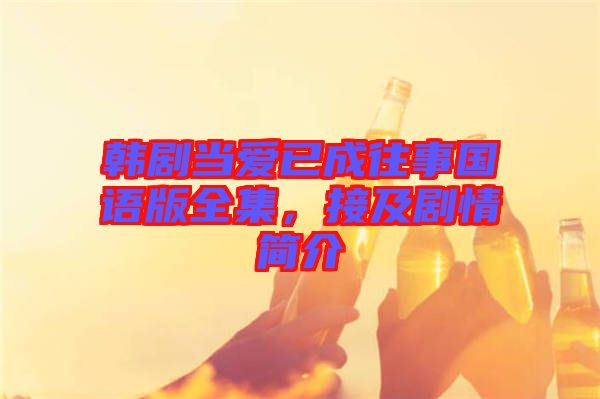 韓劇當(dāng)愛已成往事國語版全集，接及劇情簡介