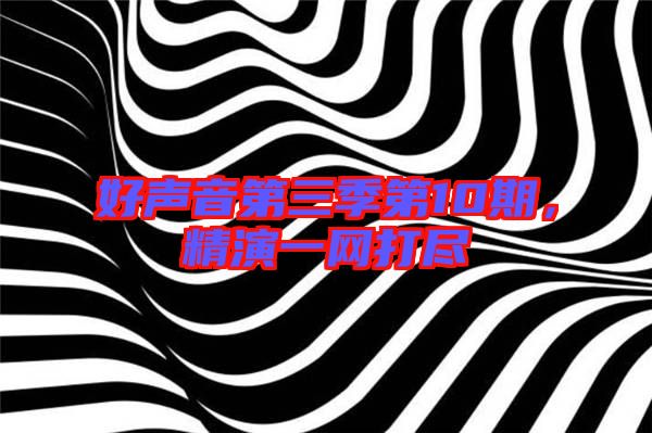好聲音第三季第10期，精演一網(wǎng)打盡