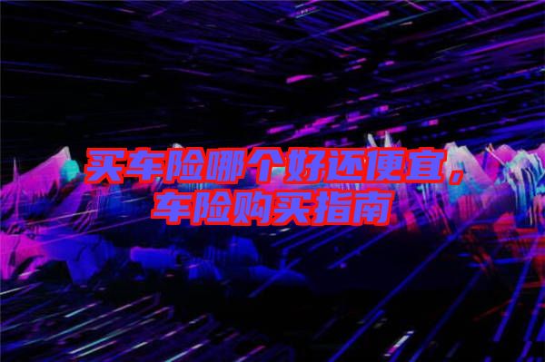 買(mǎi)車(chē)險(xiǎn)哪個(gè)好還便宜，車(chē)險(xiǎn)購(gòu)買(mǎi)指南