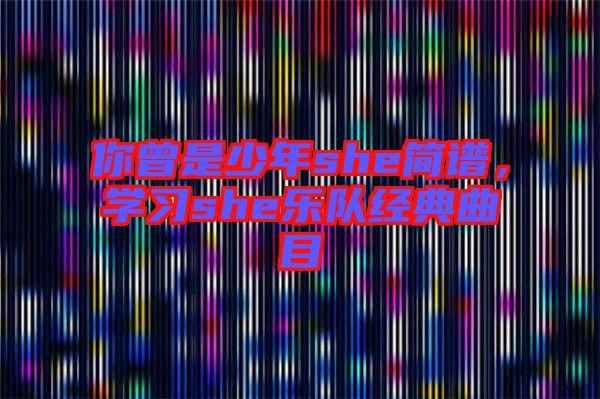 你曾是少年she簡譜，學習she樂隊經(jīng)典曲目