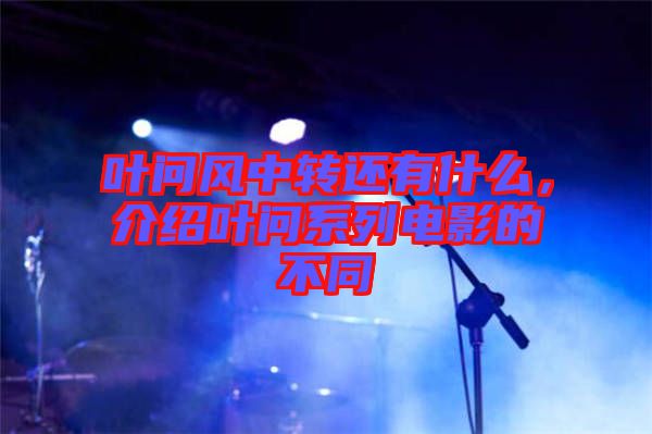 葉問風中轉(zhuǎn)還有什么，介紹葉問系列電影的不同