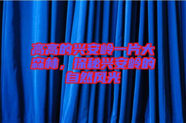 高高的興安嶺一片大森林，探秘興安嶺的自然風光
