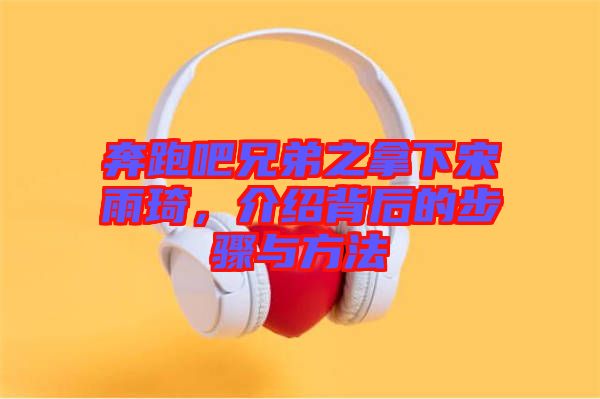 奔跑吧兄弟之拿下宋雨琦，介紹背后的步驟與方法