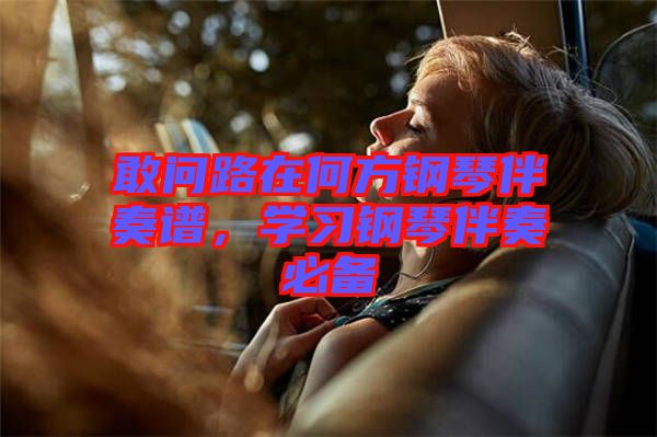 敢問路在何方鋼琴伴奏譜，學習鋼琴伴奏必備