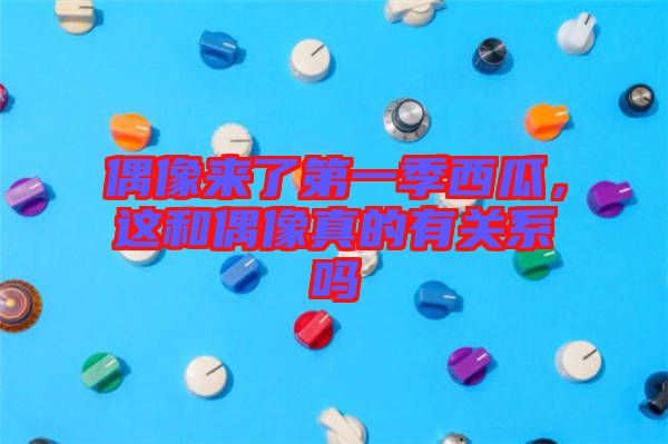 偶像來了第一季西瓜，這和偶像真的有關(guān)系嗎