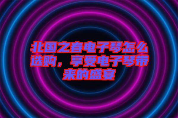 北國(guó)之春電子琴怎么選購(gòu)，享受電子琴帶來的盛宴