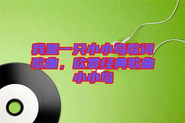 我是一只小小鳥歌詞歌曲，欣賞經(jīng)典歌曲小小鳥