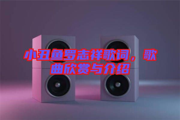 小丑魚羅志祥歌詞，歌曲欣賞與介紹
