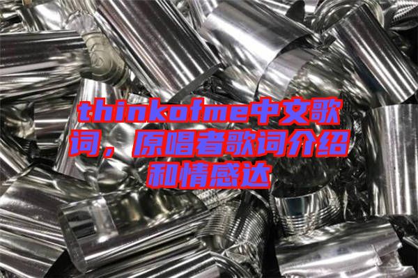 thinkofme中文歌詞，原唱者歌詞介紹和情感達(dá)