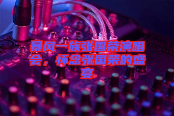 暴風(fēng)一族張國(guó)榮演唱會(huì)，懷念張國(guó)榮的盛宴