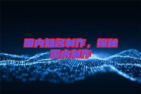 國內(nèi)知名制作，探秘國內(nèi)制作