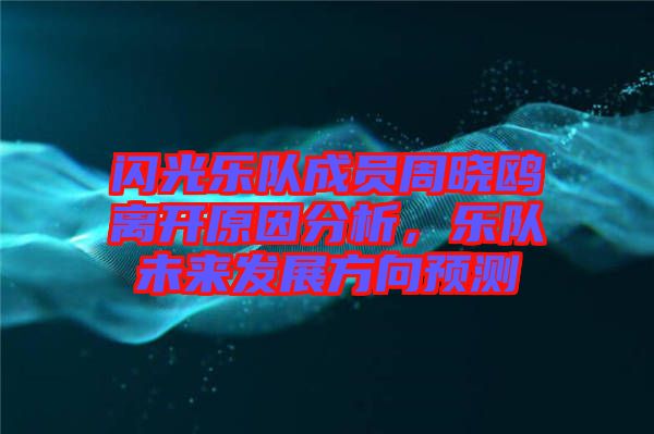 閃光樂隊(duì)成員周曉鷗離開原因分析，樂隊(duì)未來發(fā)展方向預(yù)測(cè)