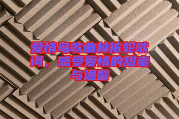 愛(ài)情鳥歌曲林依輪歌詞，感受愛(ài)情的甜蜜與溫馨