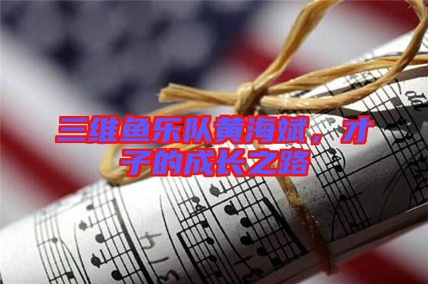 三維魚樂隊黃海斌，才子的成長之路