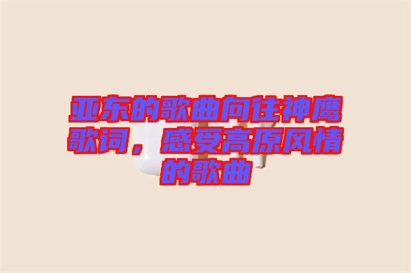 亞東的歌曲向往神鷹歌詞，感受高原風(fēng)情的歌曲