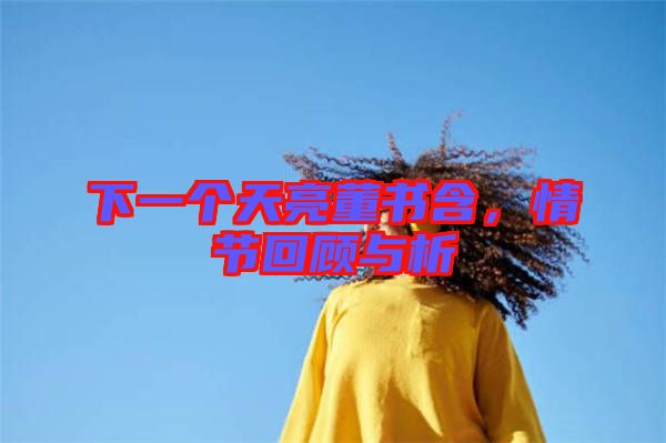 下一個天亮董書含，情節(jié)回顧與析