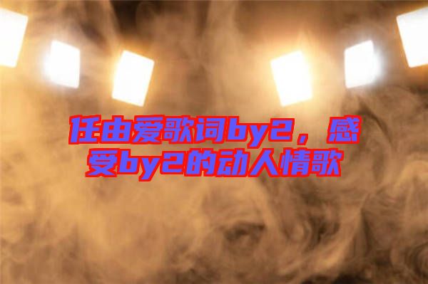任由愛歌詞by2，感受by2的動人情歌