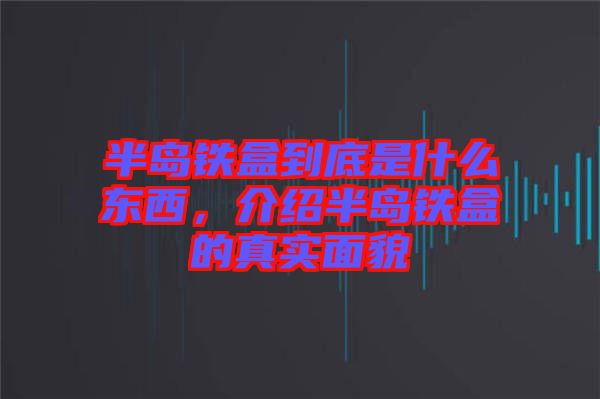 半島鐵盒到底是什么東西，介紹半島鐵盒的真實(shí)面貌