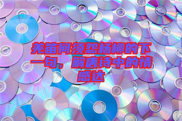 羌笛何須怨楊柳的下一句，解唐詩中的情感達(dá)