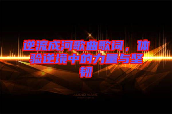 逆流成河歌曲歌詞，體驗(yàn)?zāi)婢持械牧α颗c堅(jiān)韌