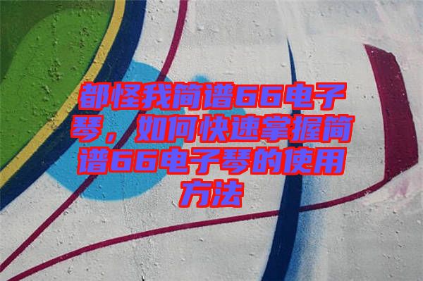 都怪我簡譜66電子琴，如何快速掌握簡譜66電子琴的使用方法