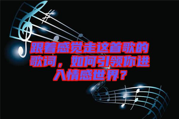 跟著感覺(jué)走這首歌的歌詞，如何引領(lǐng)你進(jìn)入情感世界？